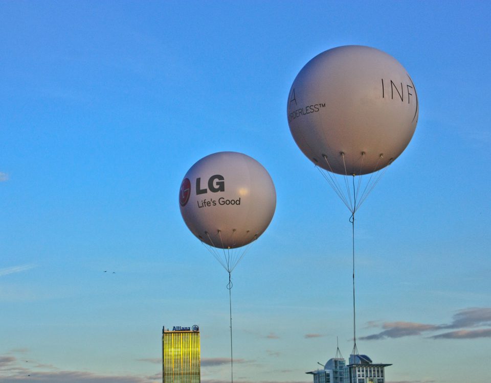 große Helium-Netzballons für LG