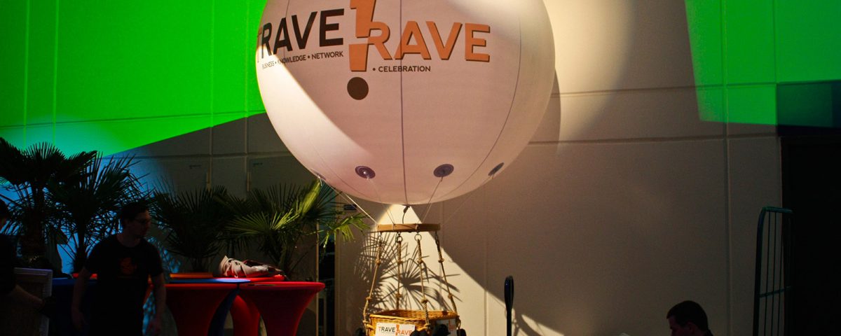Der Travel Rave - Ballonkorb, ein echter Hingucker auf Messen und Events
