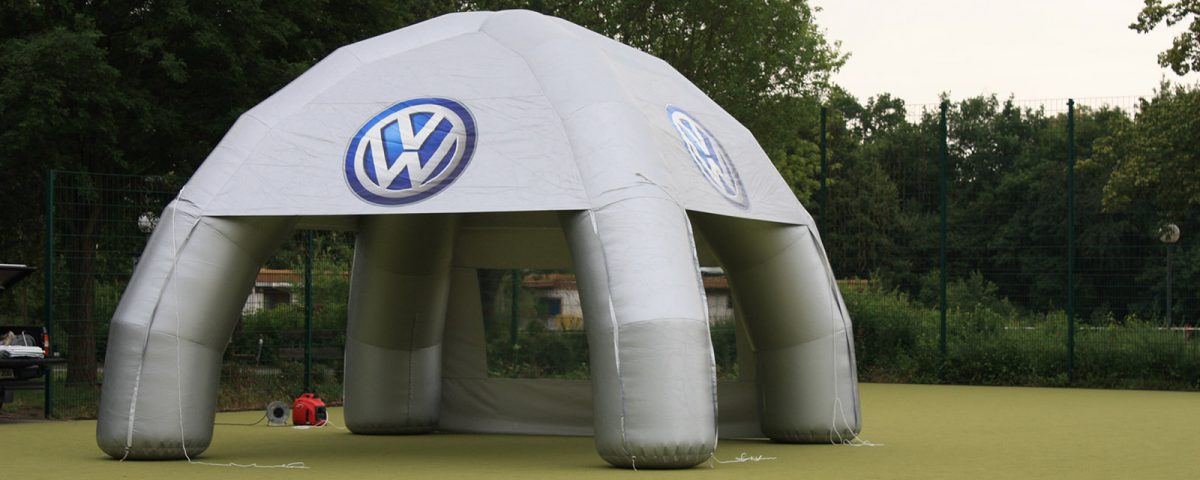 VW - Aufblasbares Messezelt - inflatable Pavillon