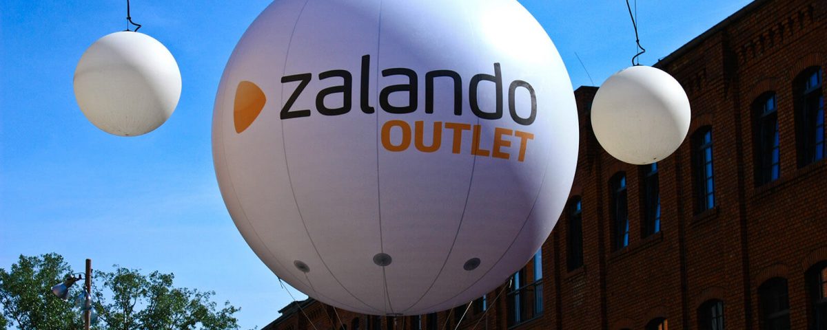 Messebalon für Zalando Outlet