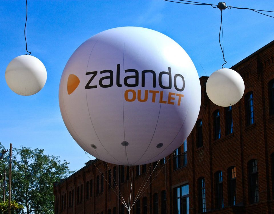 Messebalon für Zalando Outlet