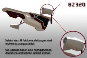 Luftschiff-Bausatz, Detailabbildung, Gestaltungsvorschlag