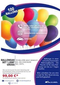 Helium-Ballongas-Set-100 Ballons